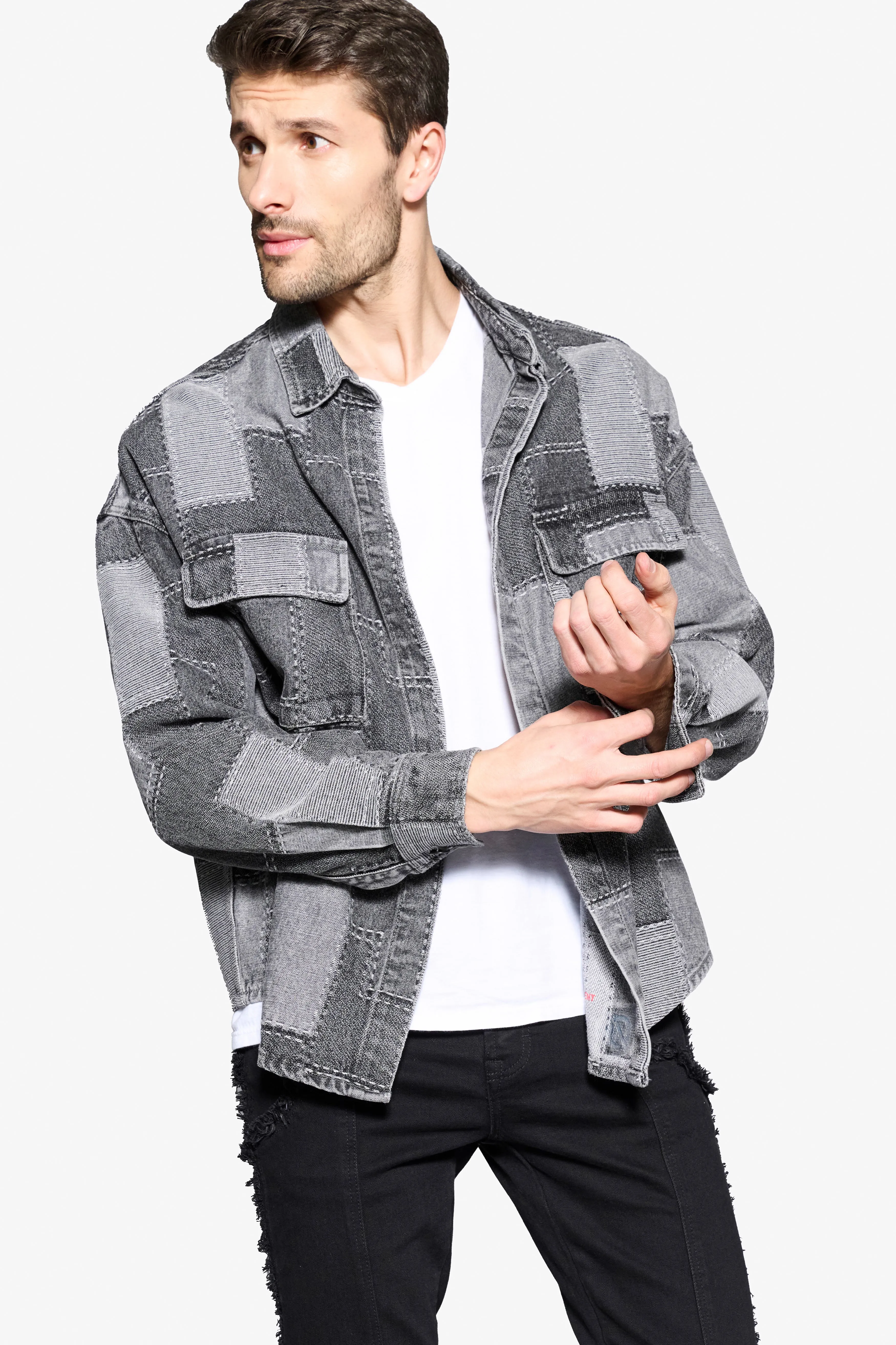 ANOM DENIM LONG SLEEVE "PUZZLE PIECE"