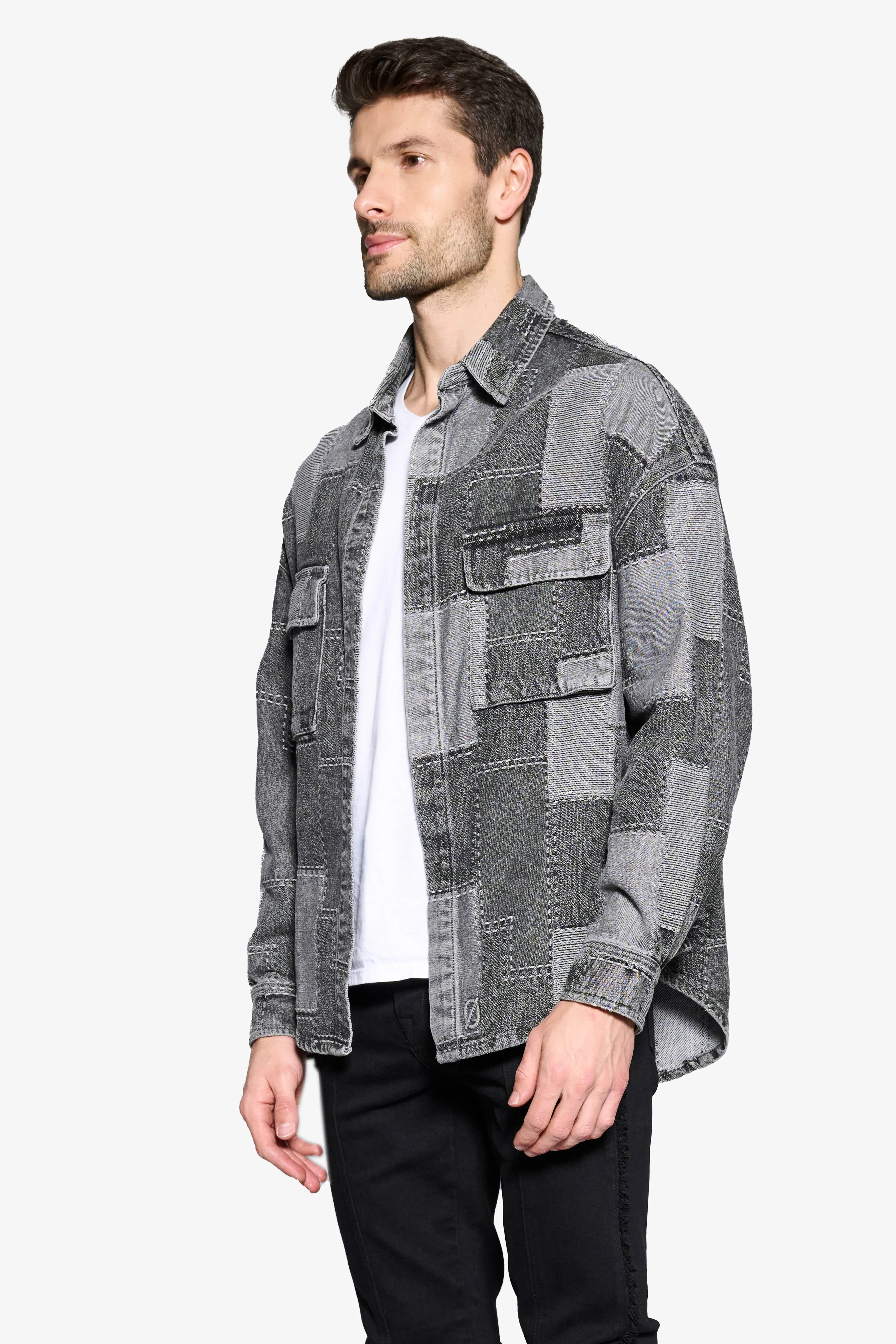 ANOM DENIM LONG SLEEVE "PUZZLE PIECE"