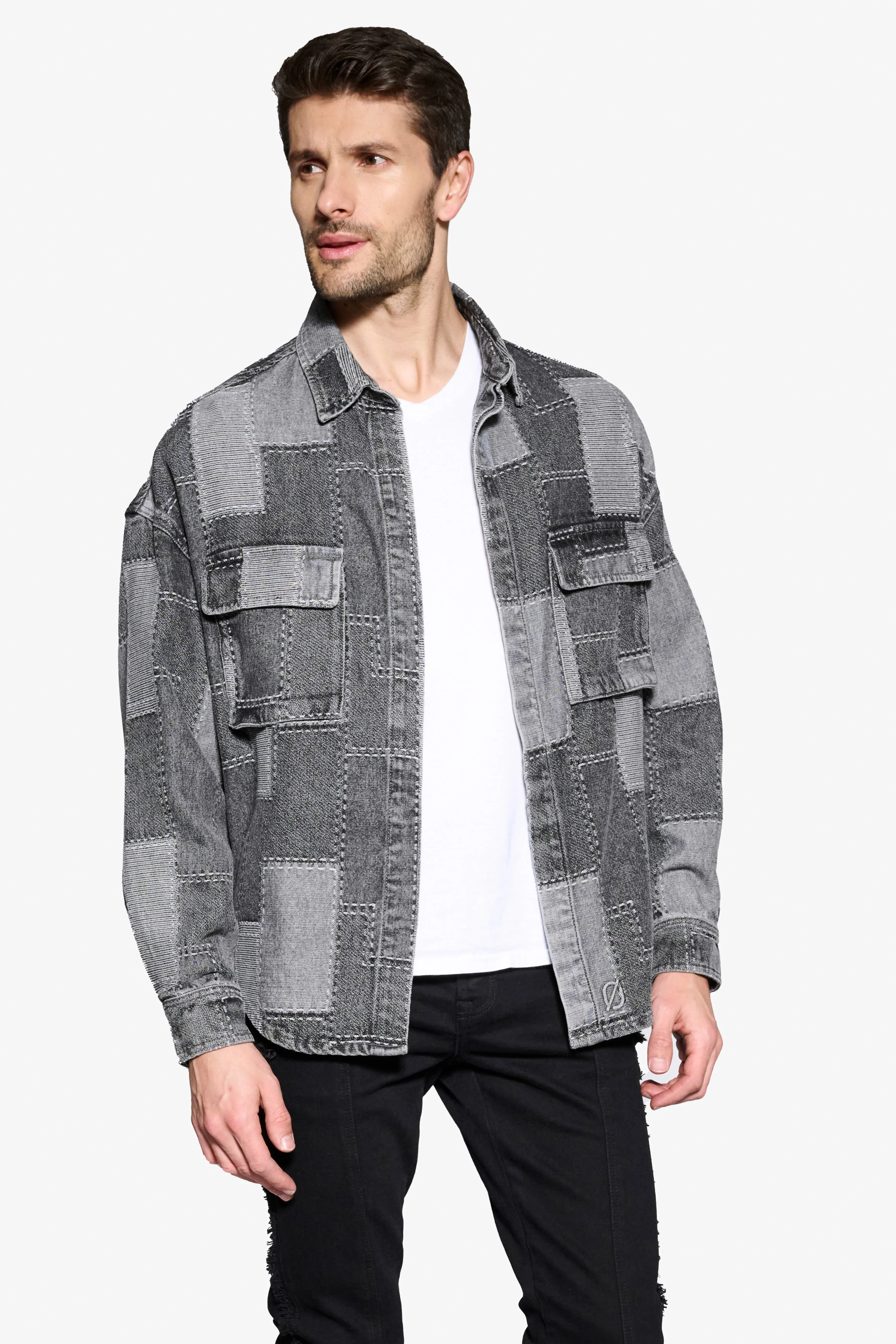 ANOM DENIM LONG SLEEVE "PUZZLE PIECE"