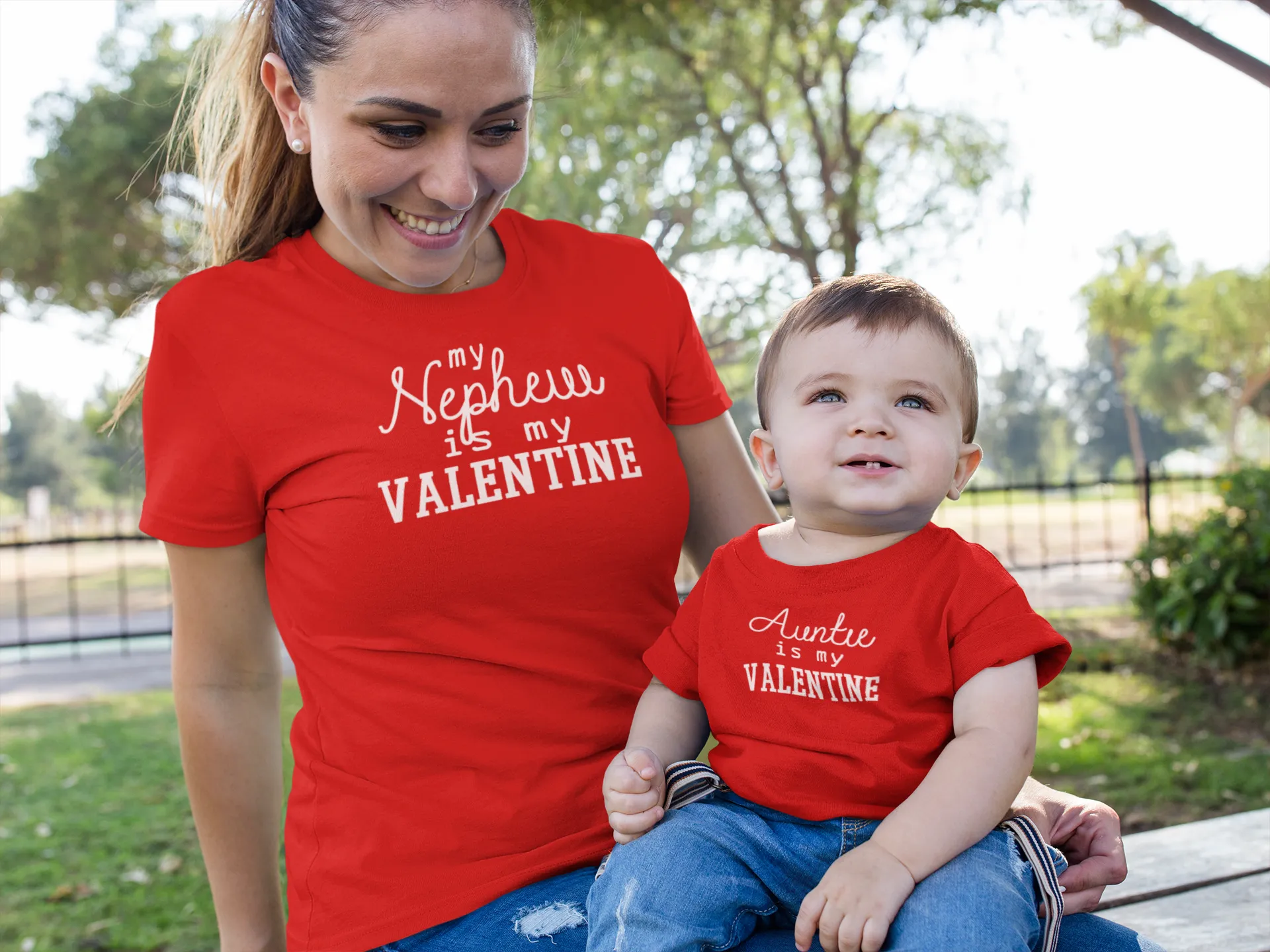 Aunt and Nephew Shirts Aunt Valentine Gift For Aunt