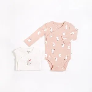 Baby Bunny Kimono Style 2 Pack Bodysuits
