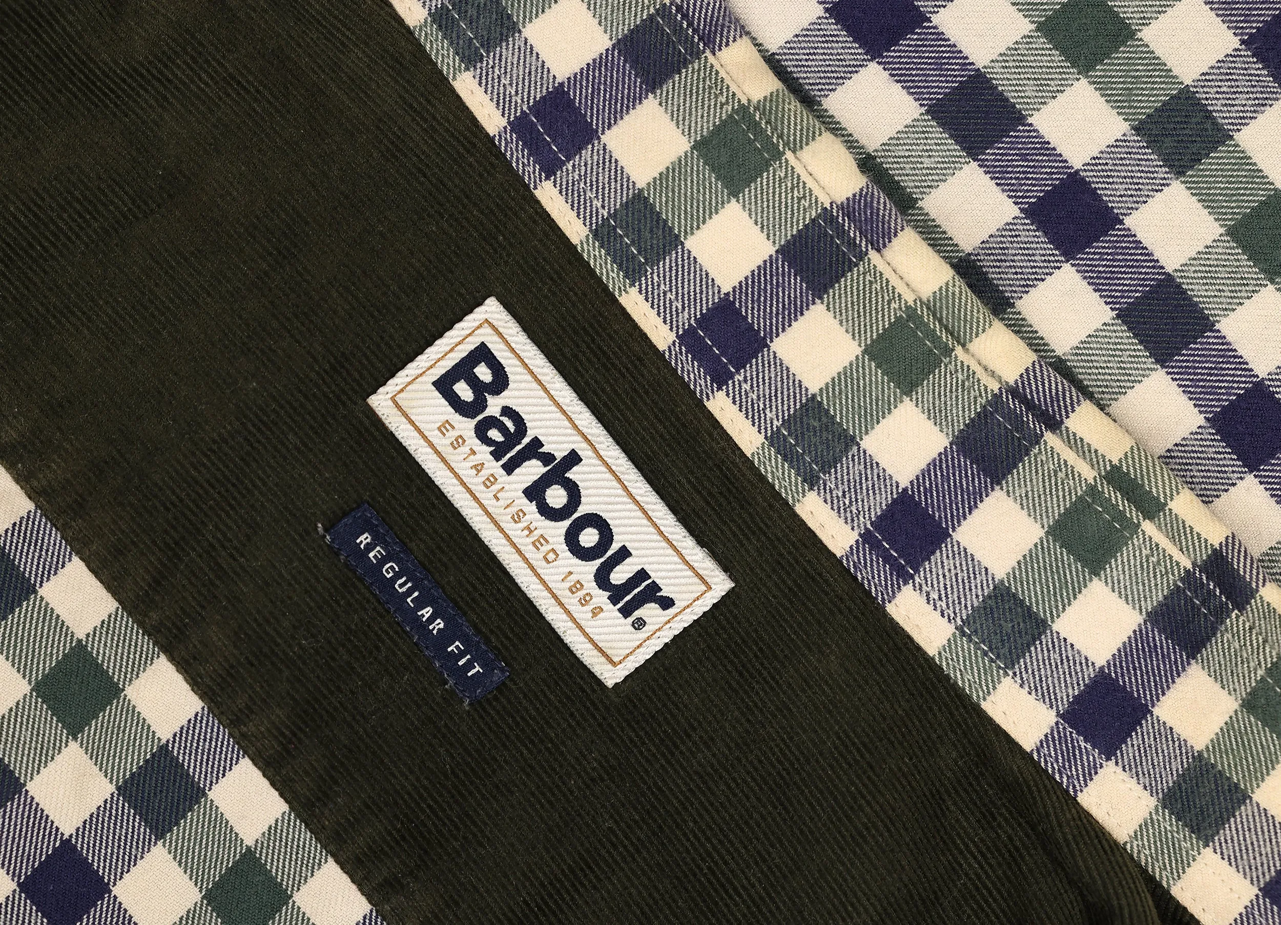 Barbour Moss Check Shirt - Green/White - XL