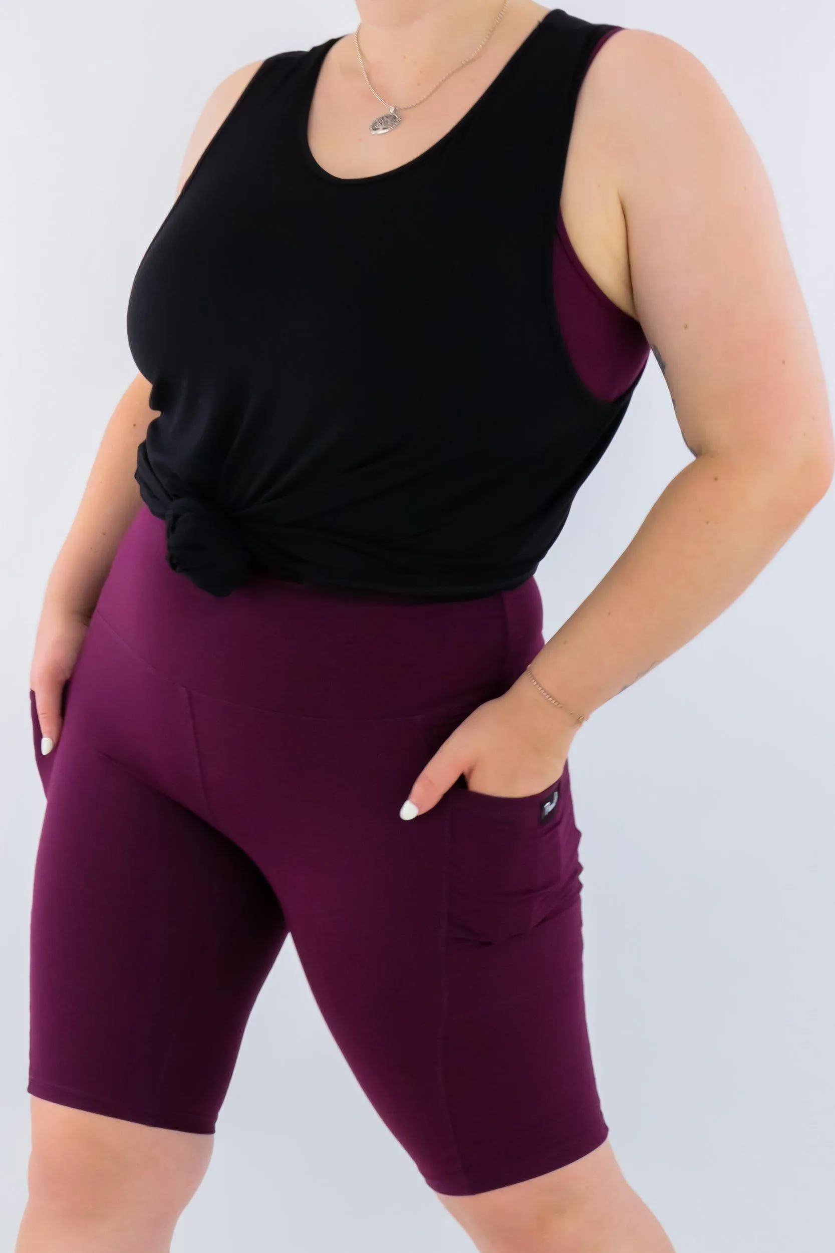 Black - Long Tank Top - V-neck - Sleeveless