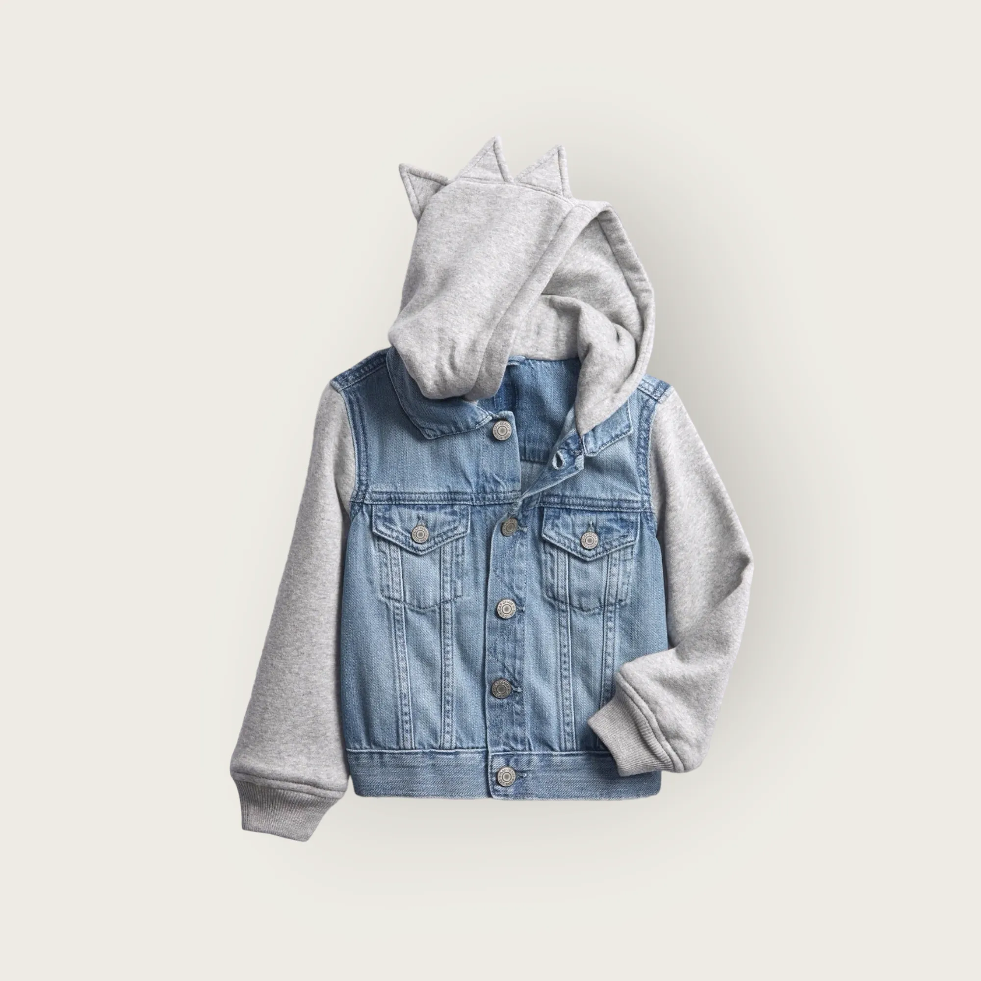BOY SIZE 2 YEARS - GAP FOR GOOD, Soft Hooded Denim Jacket NWT B3
