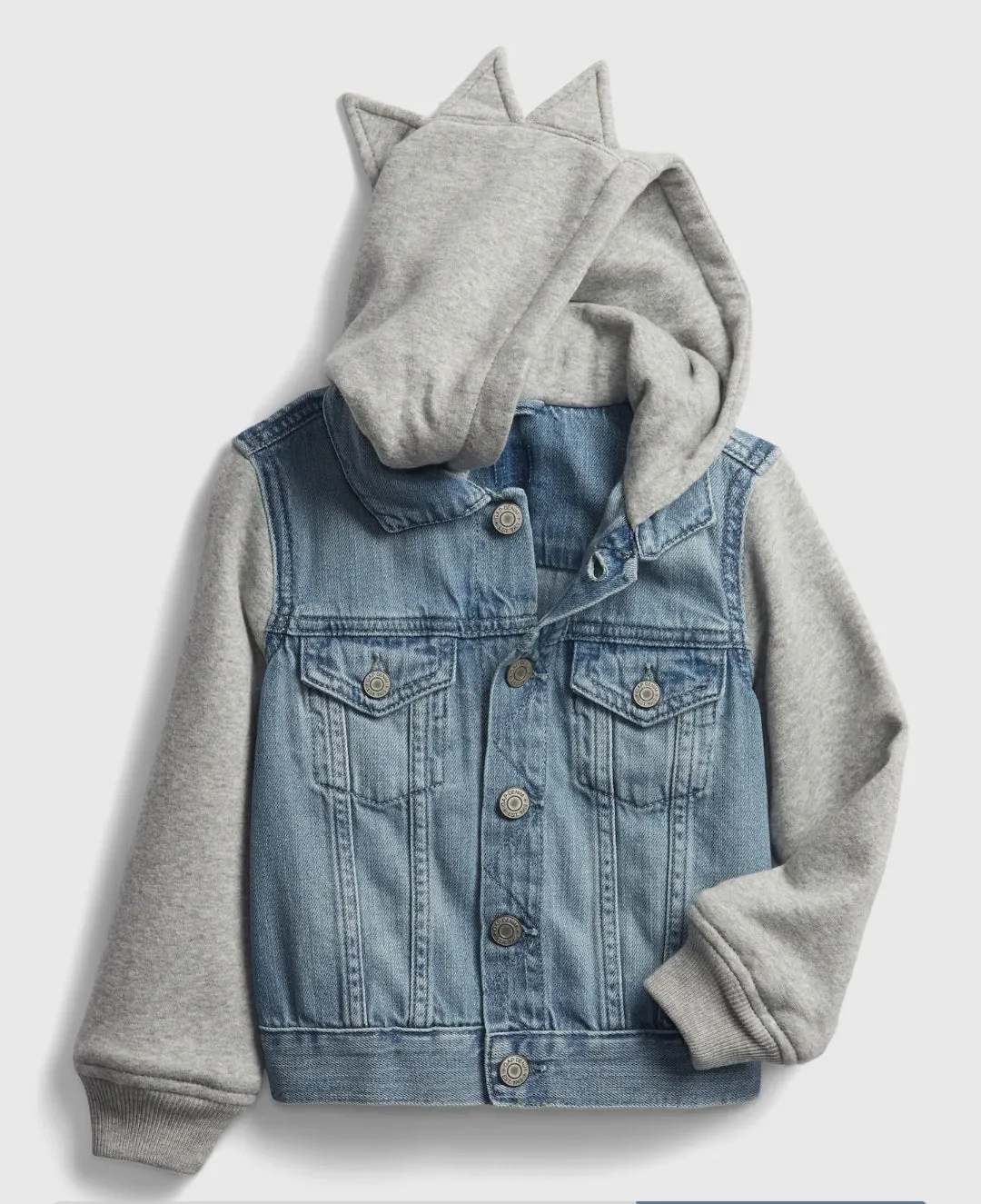 BOY SIZE 2 YEARS - GAP FOR GOOD, Soft Hooded Denim Jacket NWT B3