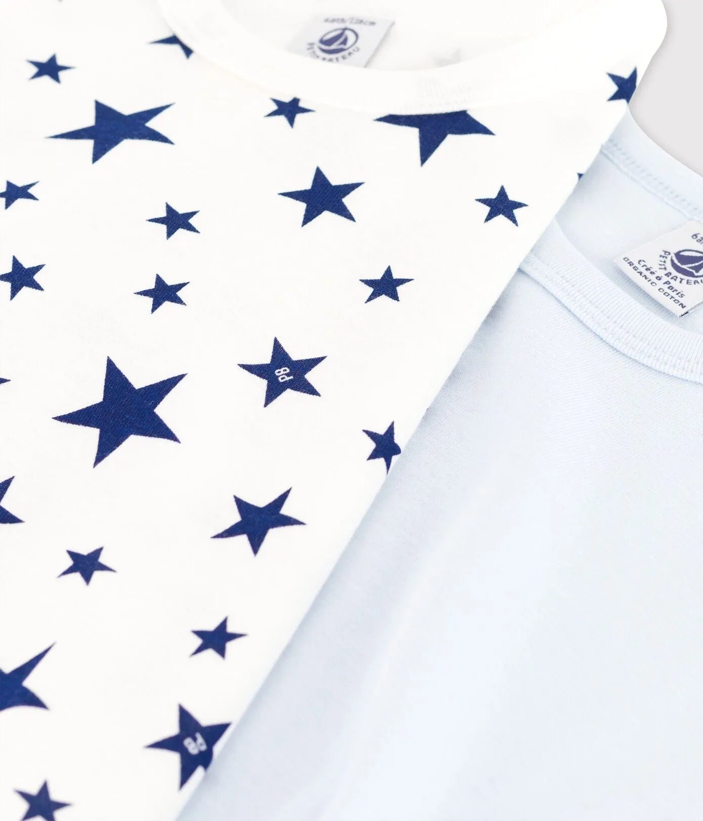 BOYS' STAR PRINT SHORT - SLEEVED COTTON T-SHIRTS-2-PACK
