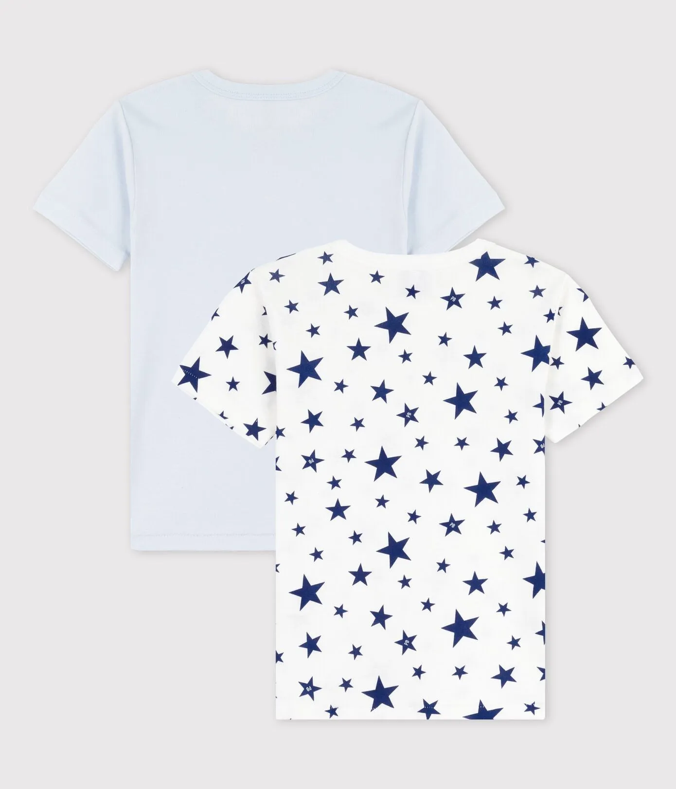 BOYS' STAR PRINT SHORT - SLEEVED COTTON T-SHIRTS-2-PACK