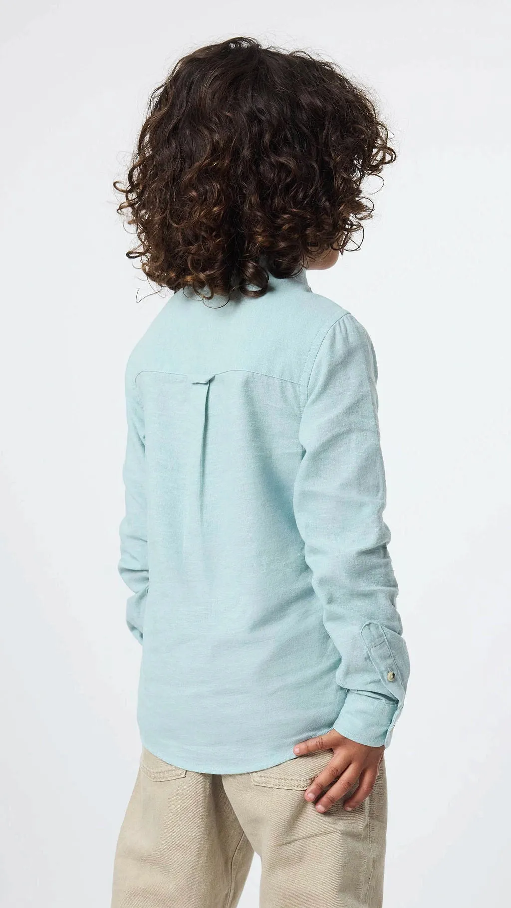 CAMISA KIDS DE LINO VERDE