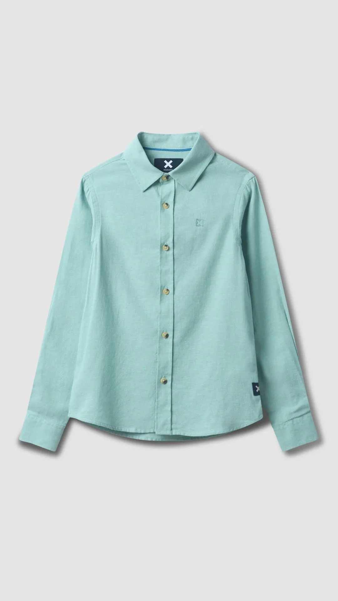CAMISA KIDS DE LINO VERDE