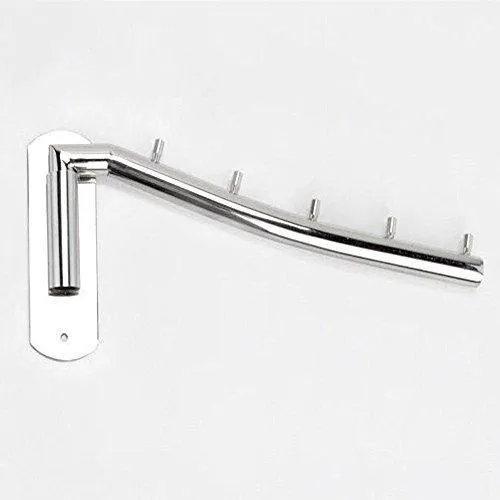Clothes Hanger Rack Holder,Ulifestar Folding Wall Mounted Coat Hooks Stainless Steel Garment Rack Clothing Hanging Shelves Closet Organizer Hanger Drying Rack Bathroom Towel Hooks