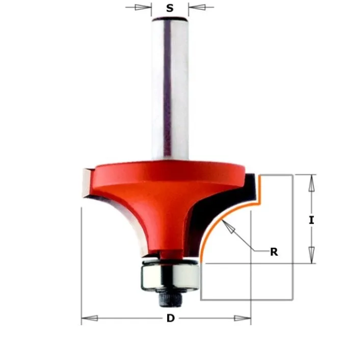 CMT 838.754.11 Roundover Bit, 1/4" Radius, 1/2" Shank
