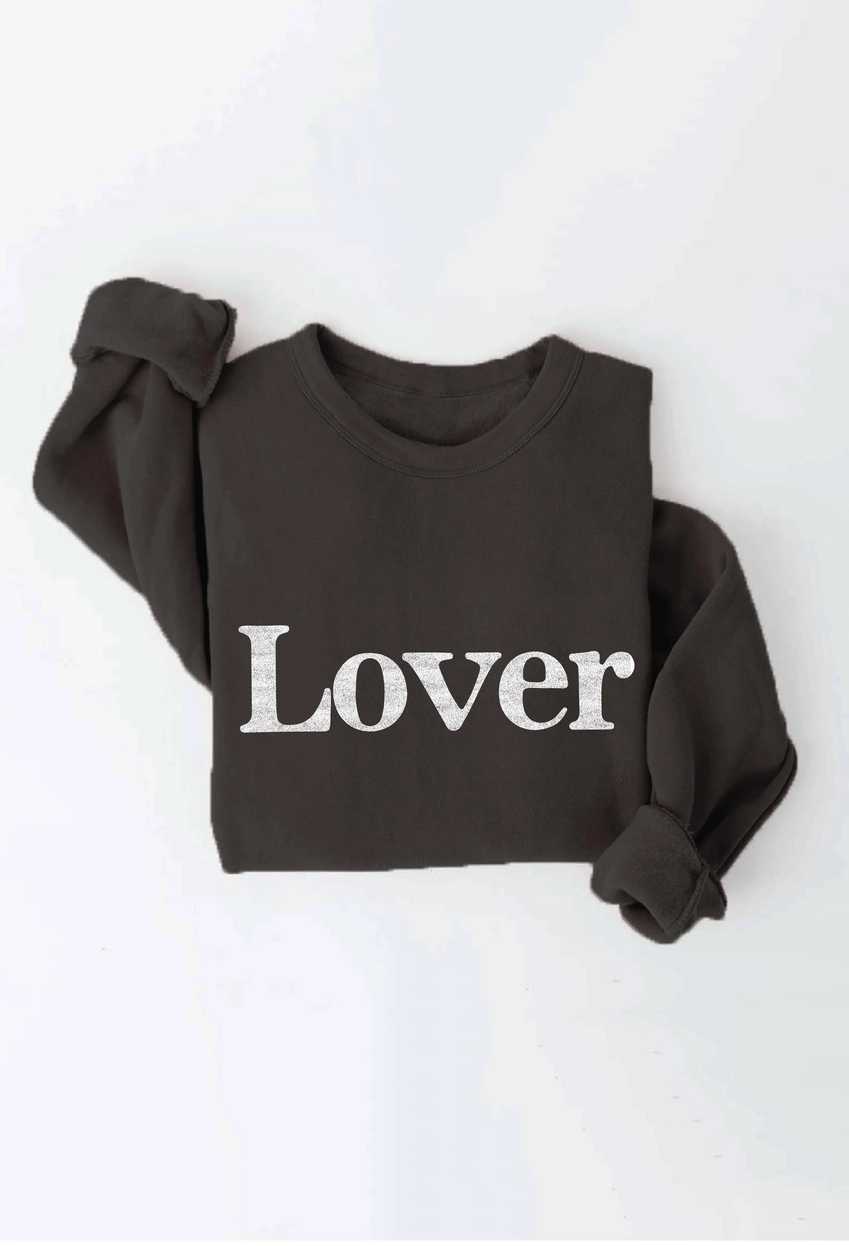 Cranberry Heather LOVER Graphic Sweatshirt