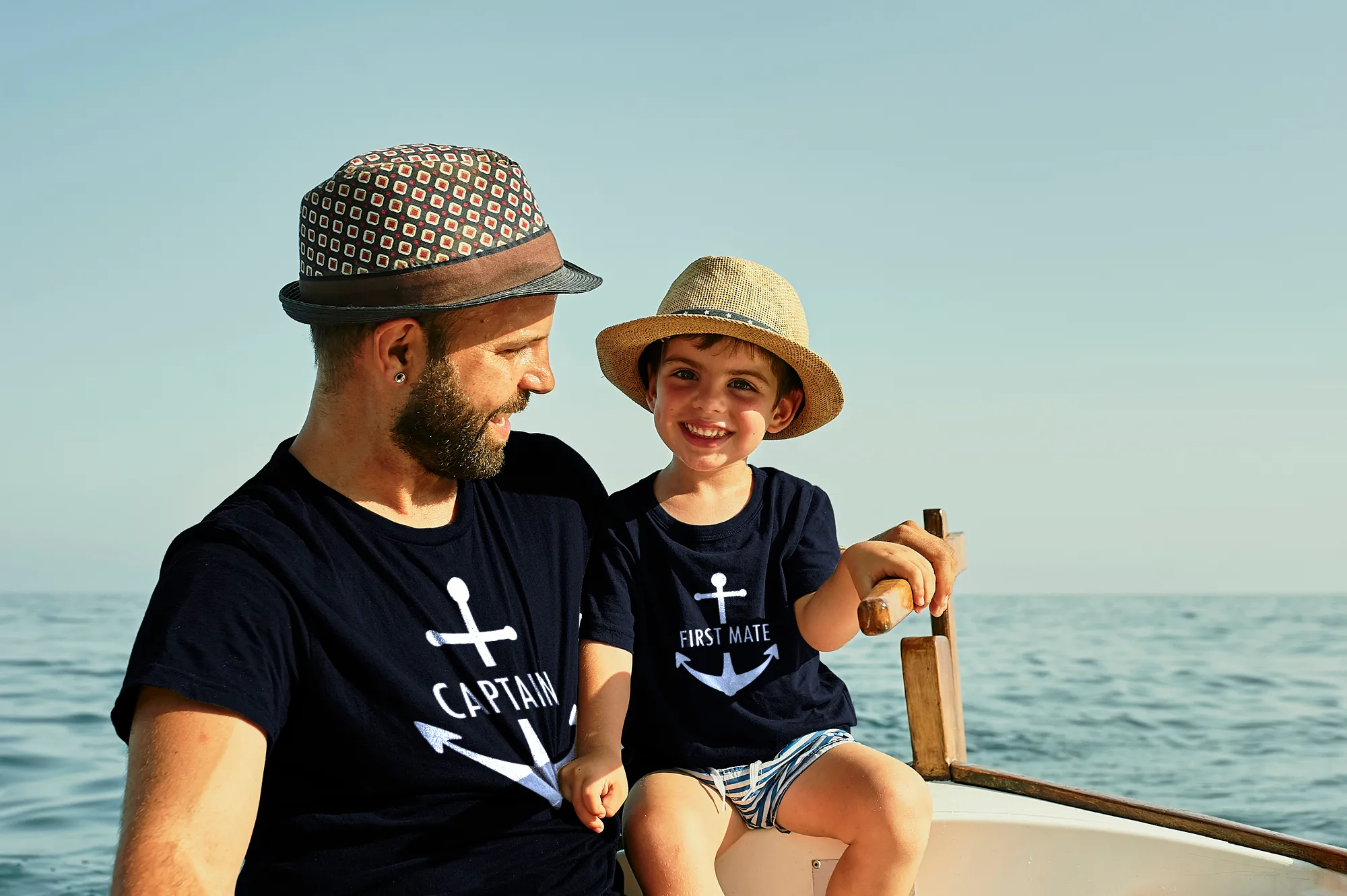 Cruise Father Son Matching Shirts Captain and First Mate