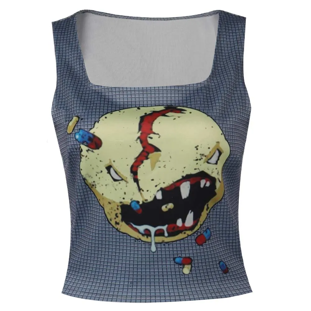 Cyberpunk 2077 V Cosplay Costume Tops Outfits Halloween Carnival Suit