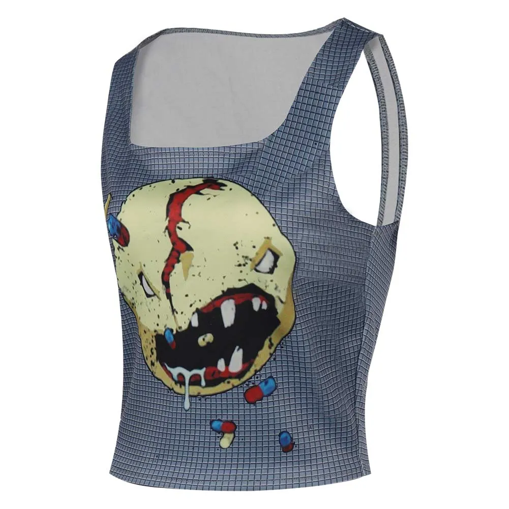 Cyberpunk 2077 V Cosplay Costume Tops Outfits Halloween Carnival Suit