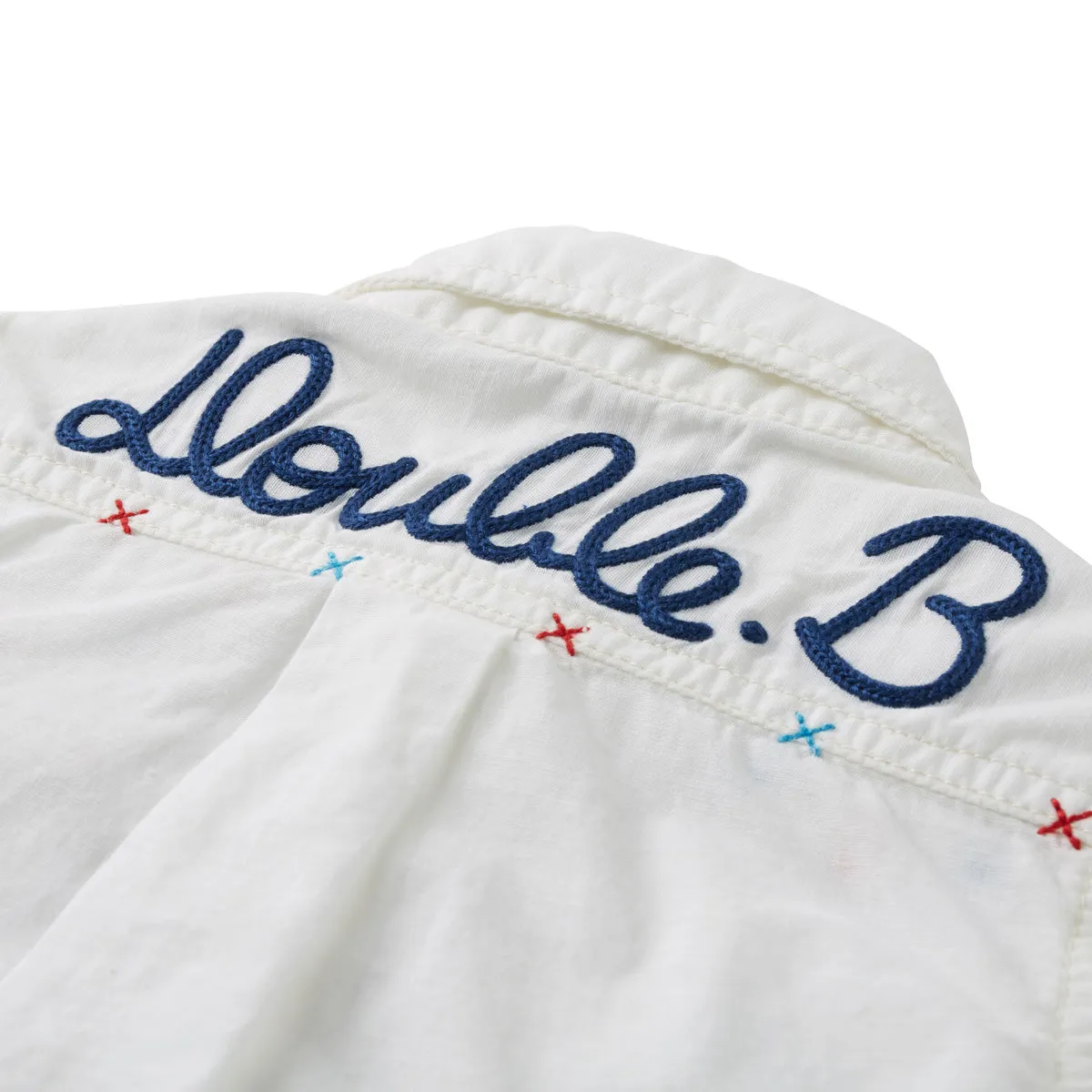 DOUBLE B Short Sleeve Shirt with Enameled Buttons