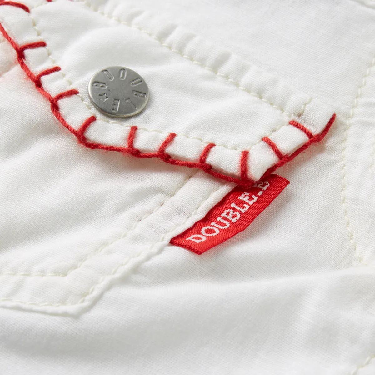DOUBLE B Short Sleeve Shirt with Enameled Buttons