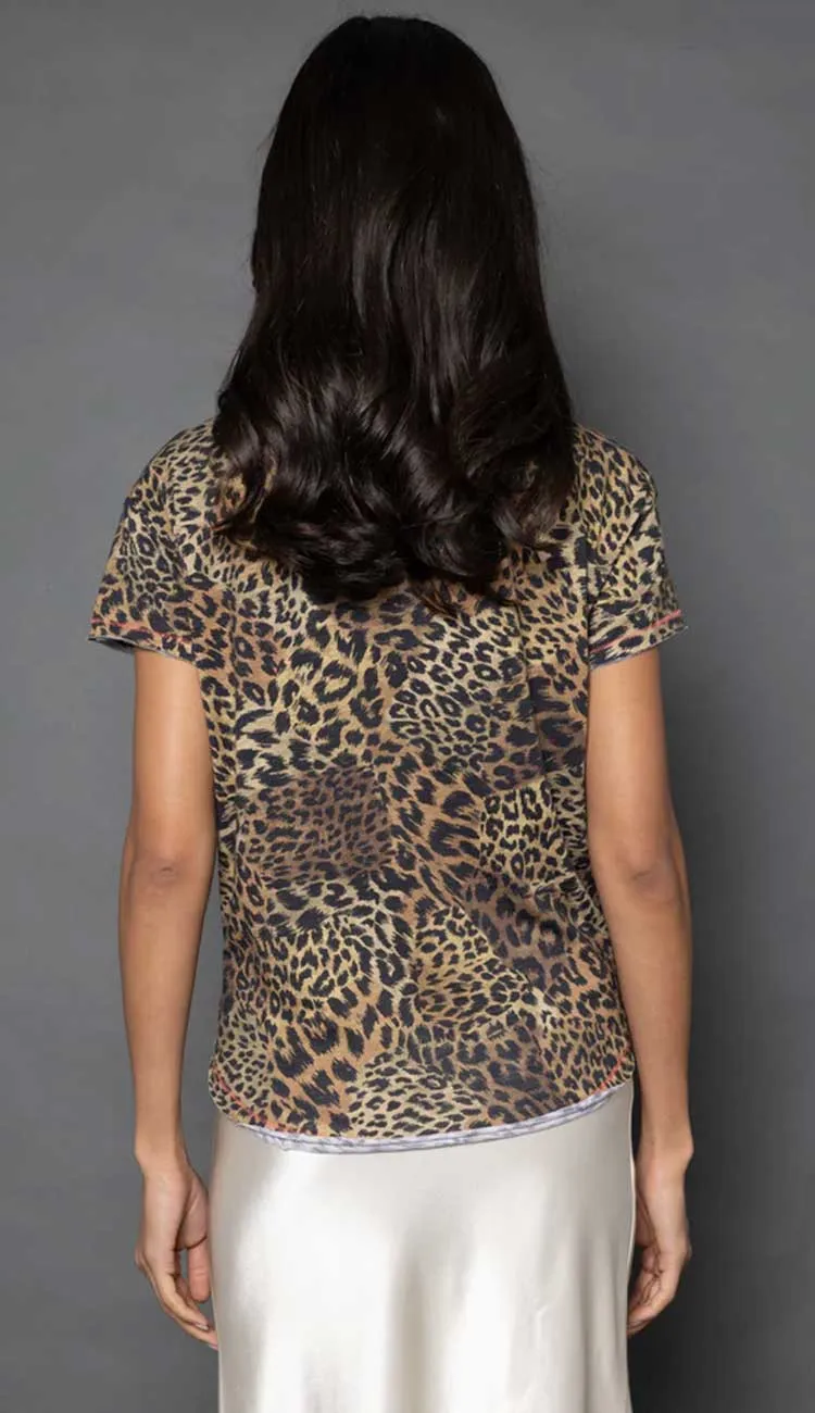 Double Down Tee - Animal Print