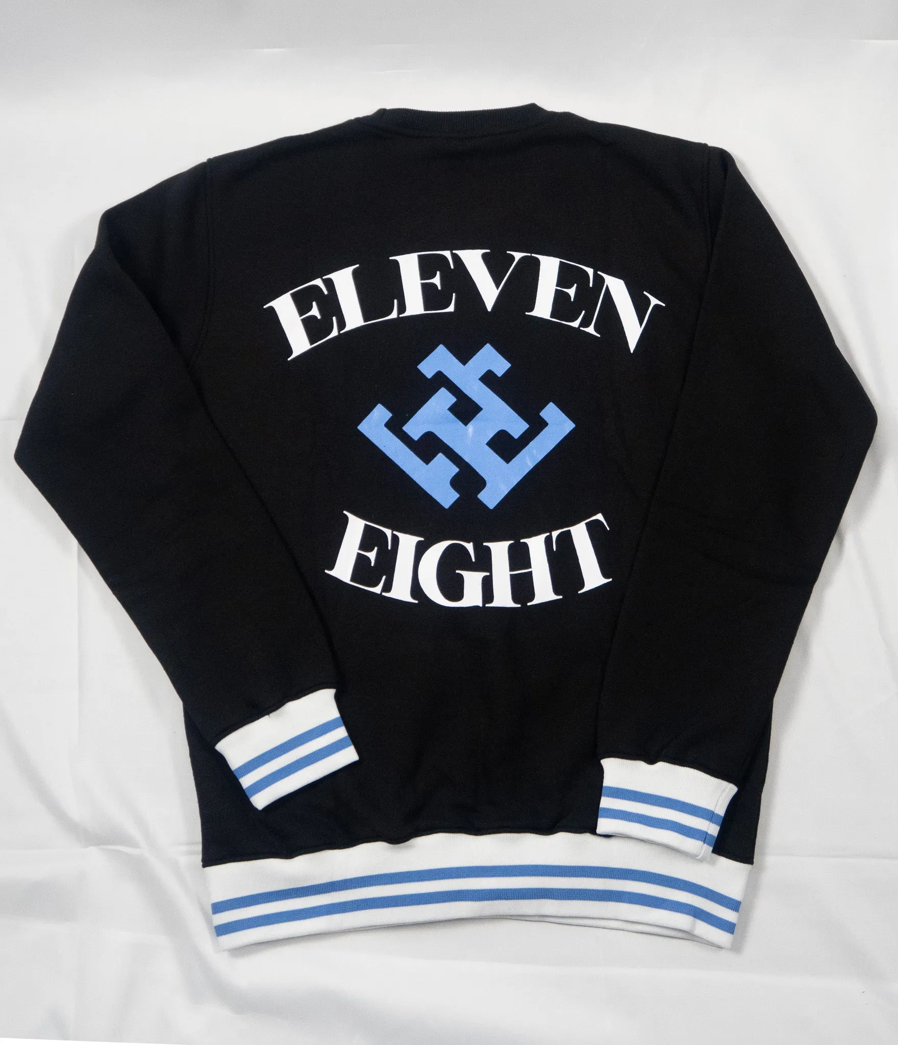 Double Stripe Sweatshirt- Carolina Blue