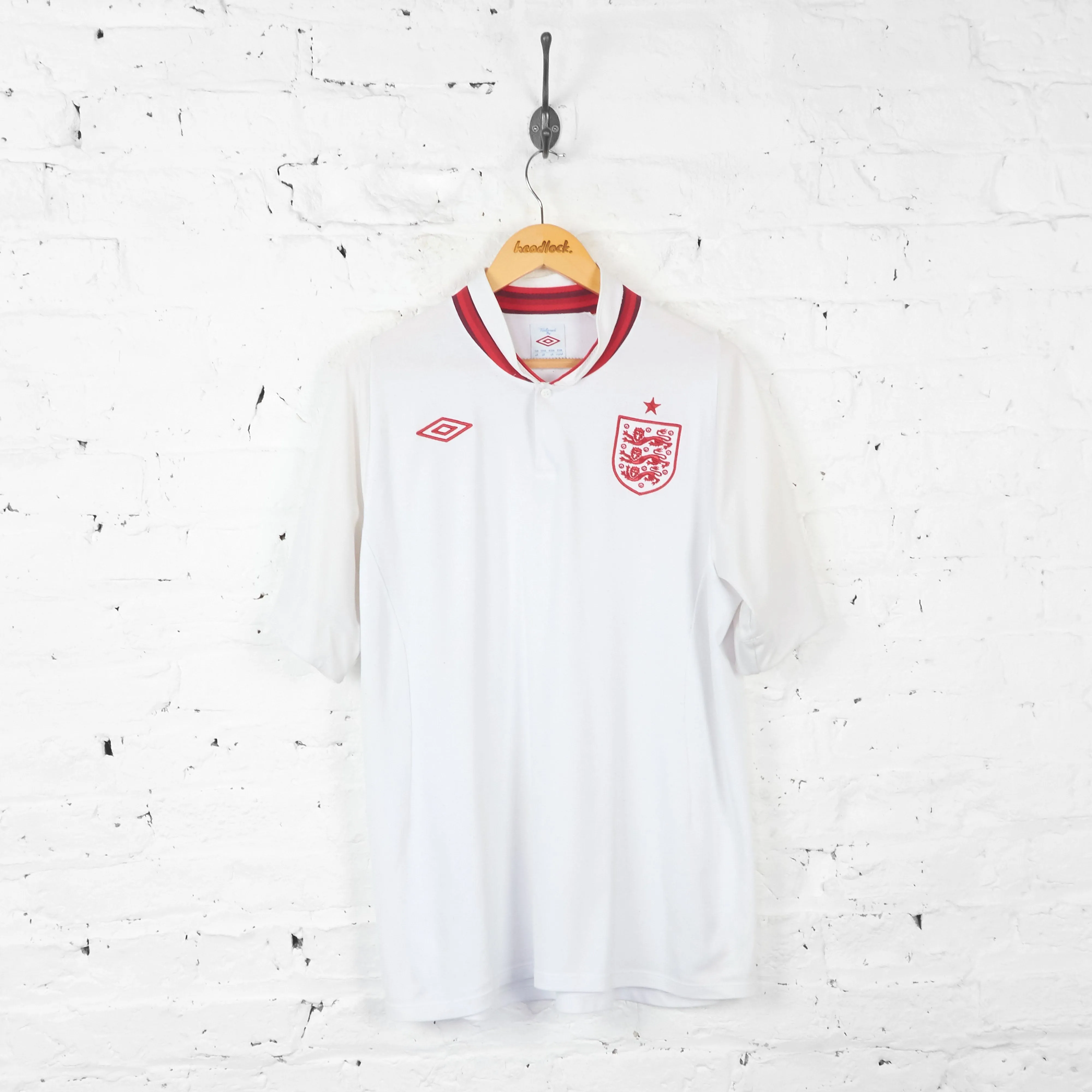 England 2012 Home Umbro Football Shirt - White - XXL
