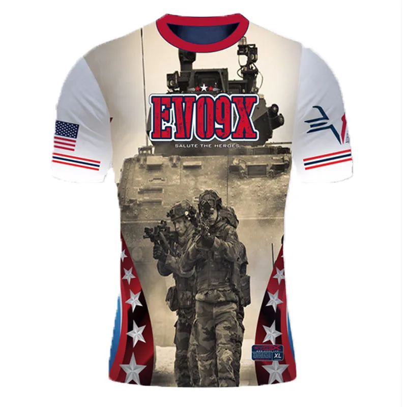 Evo9x MILITARY TANKER Full Dye Sublimated Crew Neck Shirt