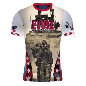 Evo9x MILITARY TANKER Full Dye Sublimated Crew Neck Shirt