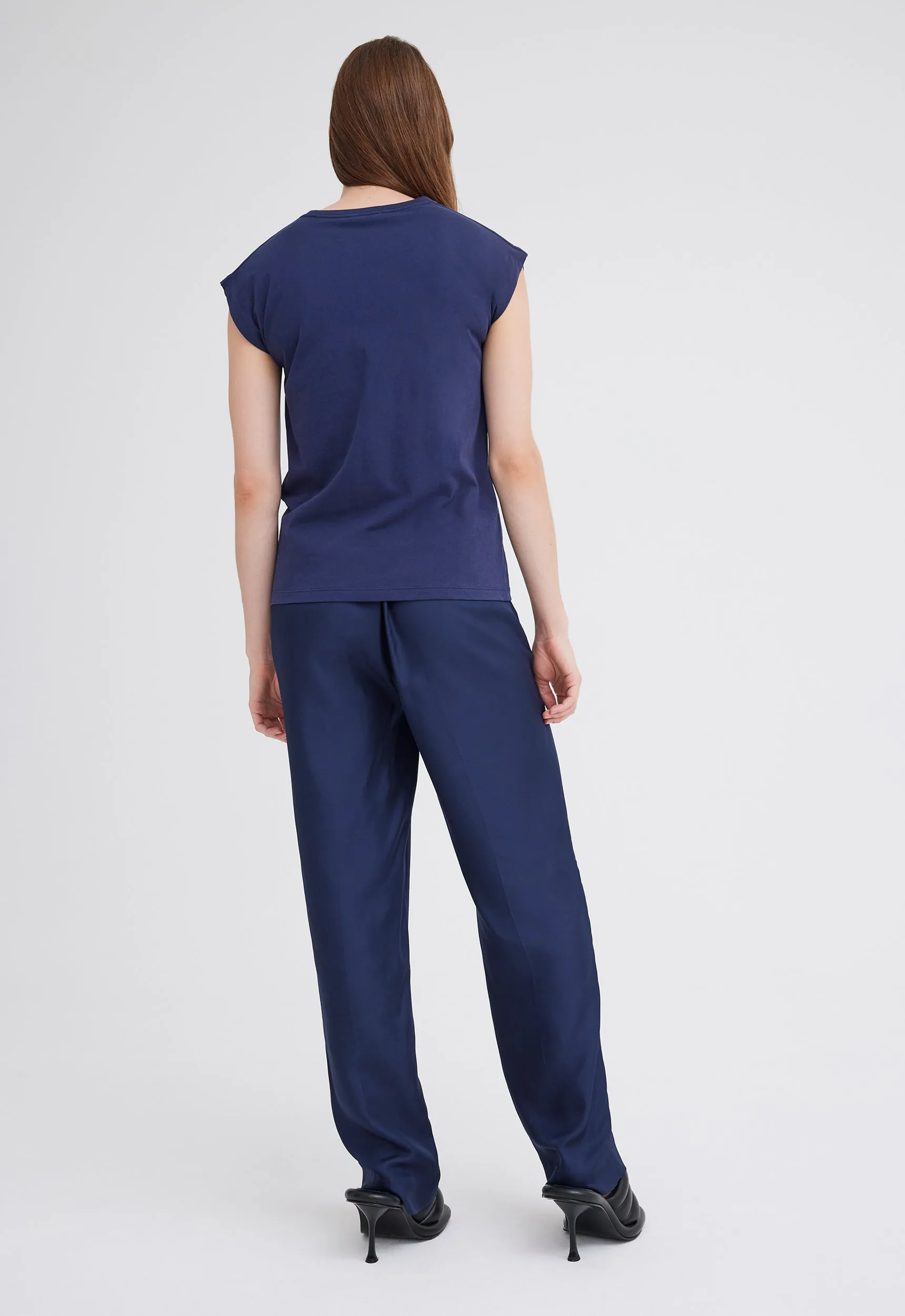 Flex Organic Cotton Tee - Skipper Blue