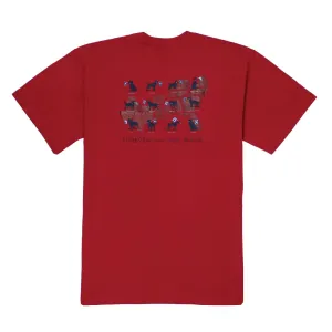 Forever May They Wave Tee: Barn Red