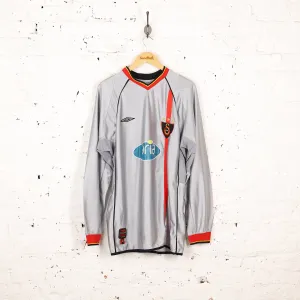 Galatasaray Umbro Long Sleeve 2002 Away Football Shirt - Silver - XL