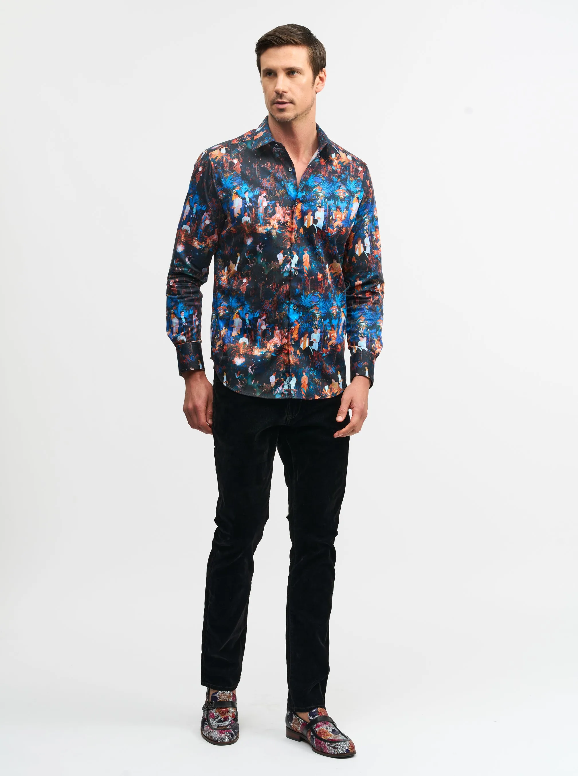 GATSBY LONG SLEEVE BUTTON DOWN SHIRT