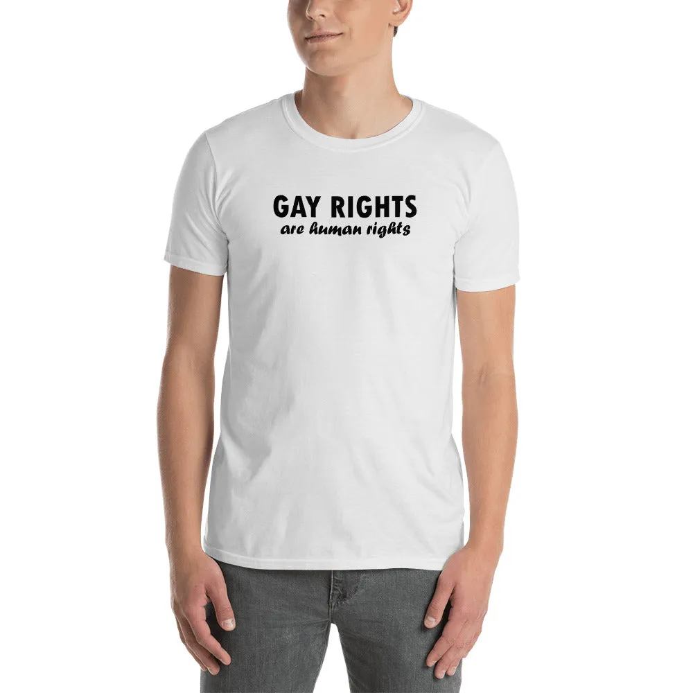 Gay Rights T Shirts White Men Fit Gay Rights are Human Rights