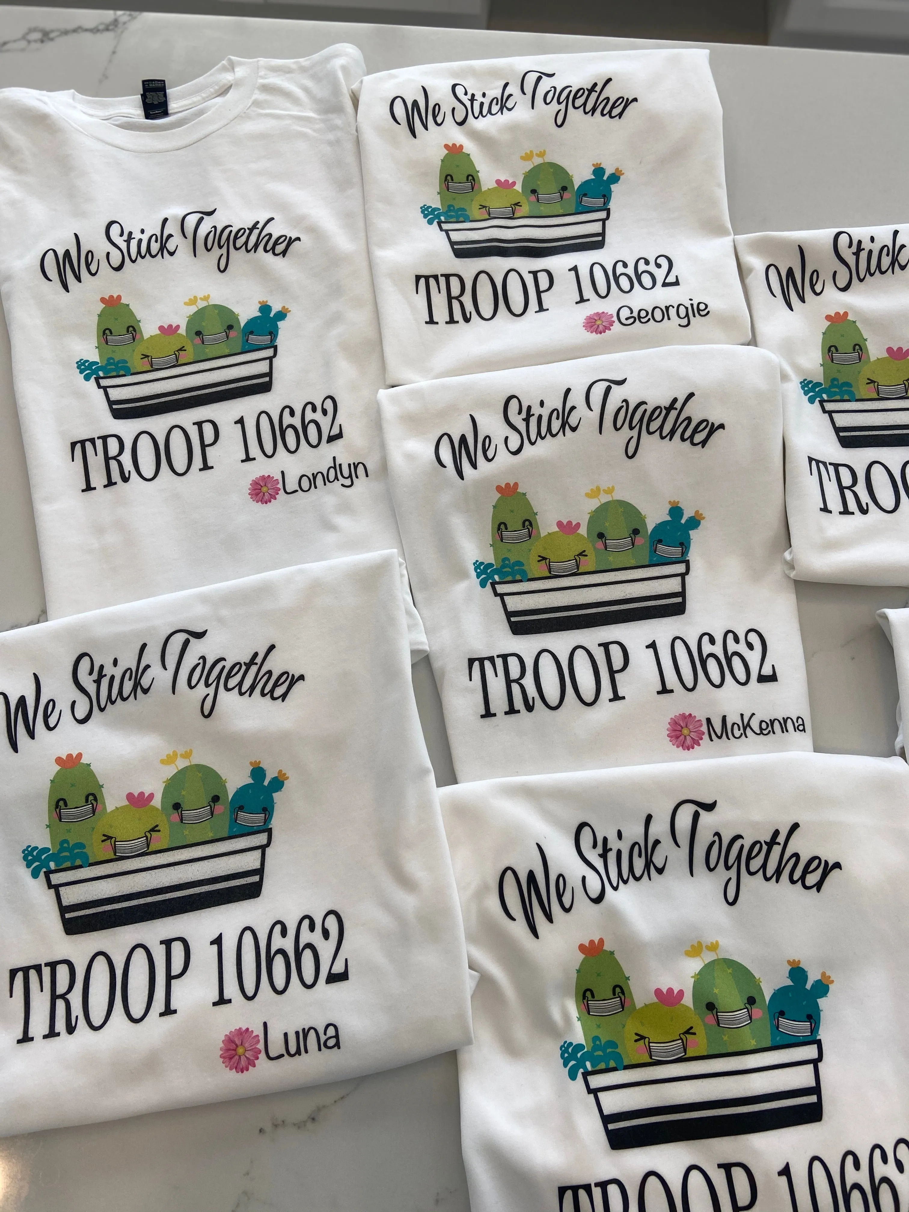 Girl Scout We Stick Together Personalized Troop Shirts