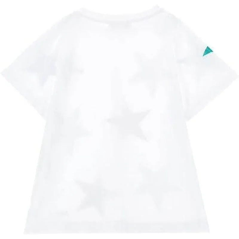 Girls White Star T-shirt