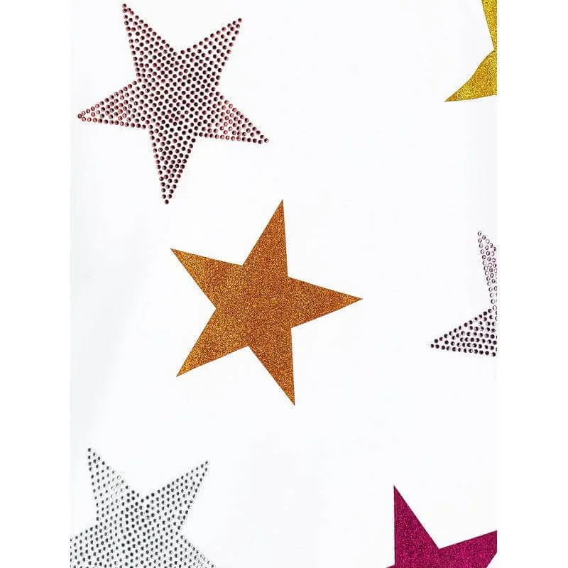 Girls White Star T-shirt