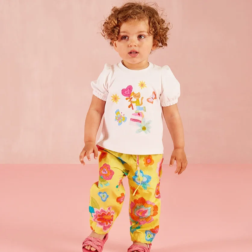 Girls White T-Shirt