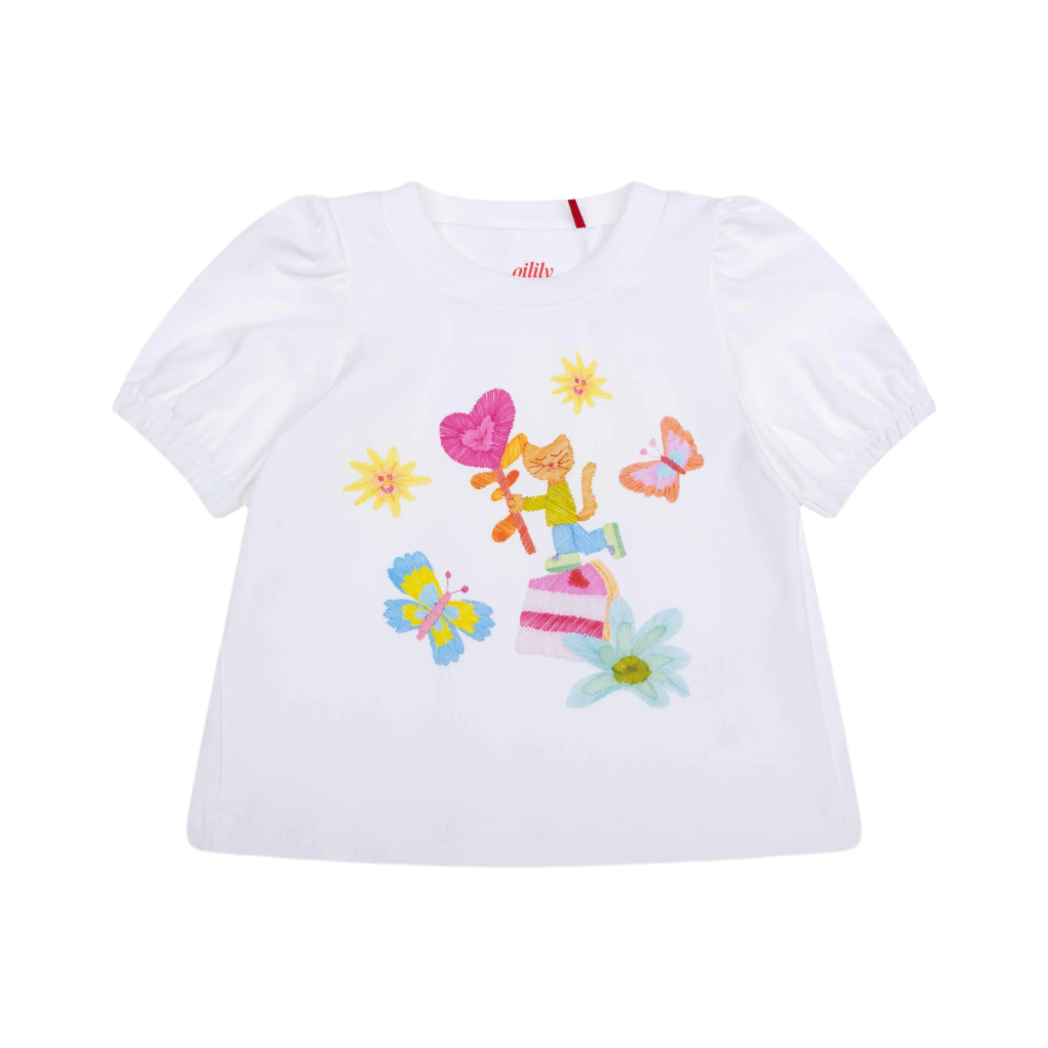 Girls White T-Shirt