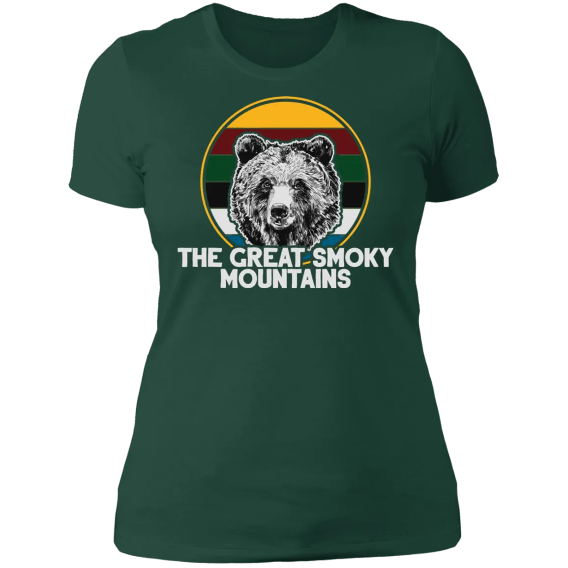 Great Smoky Mountains Bear (White) - Women's Tee