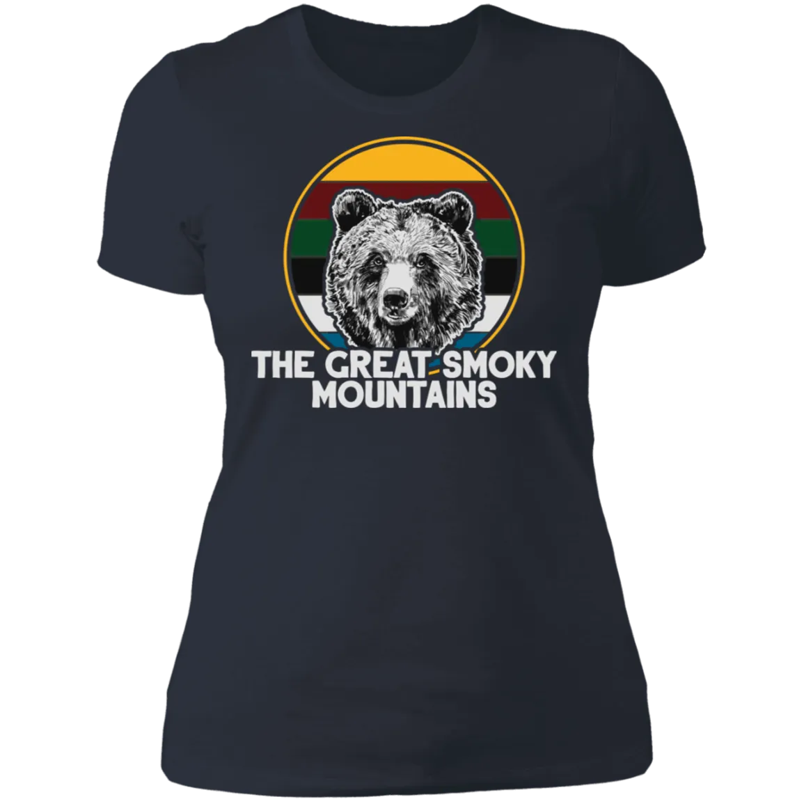 Great Smoky Mountains Bear (White) - Women's Tee