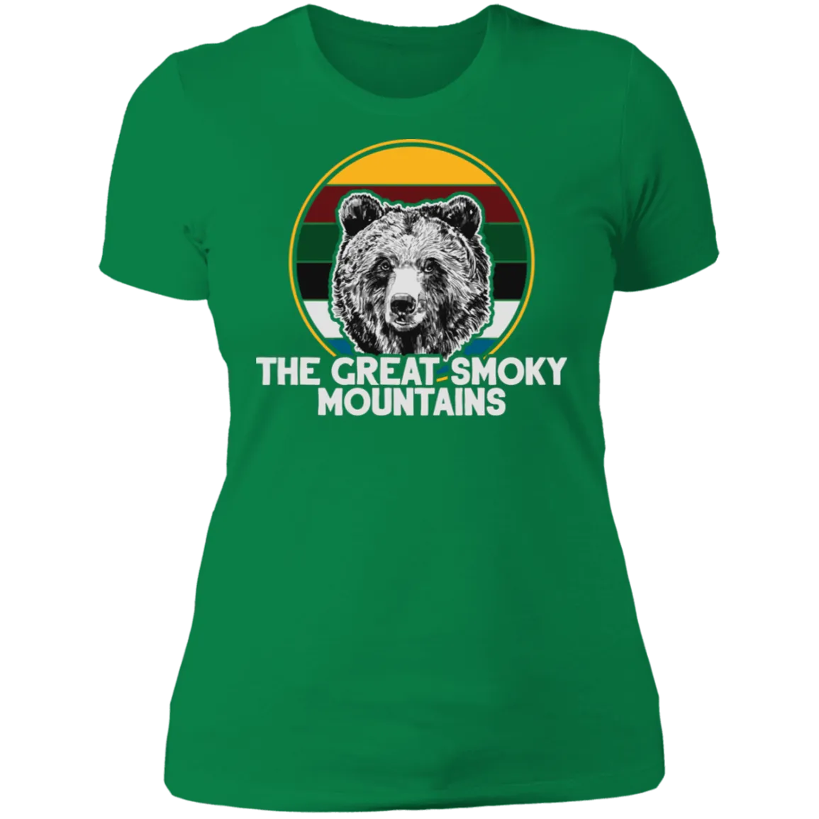 Great Smoky Mountains Bear (White) - Women's Tee