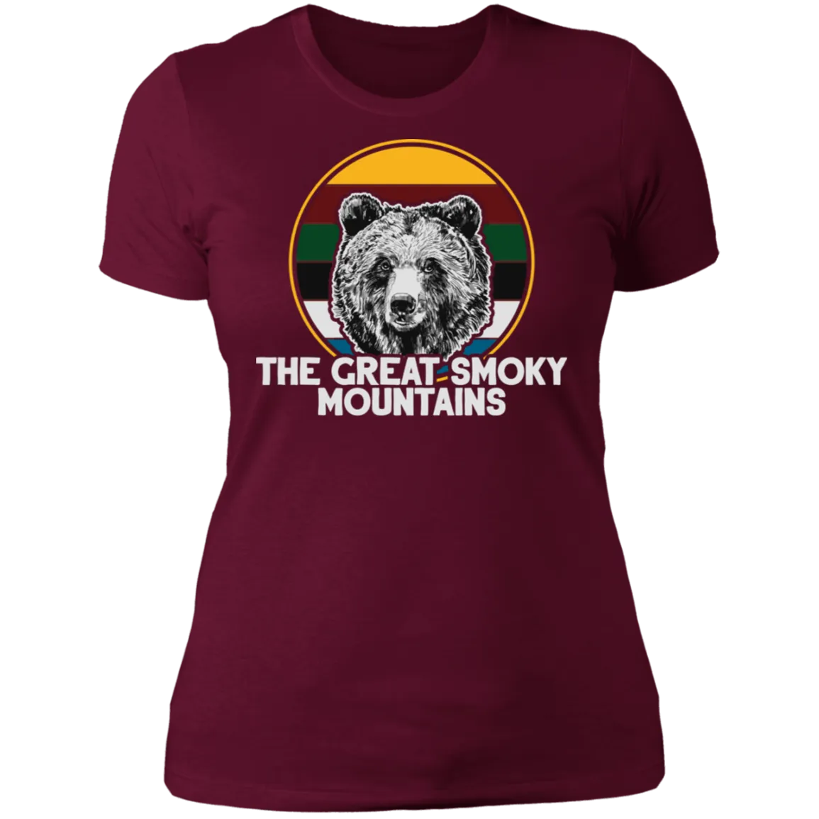 Great Smoky Mountains Bear (White) - Women's Tee