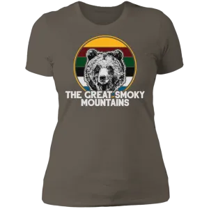 Great Smoky Mountains Bear (White) - Women's Tee