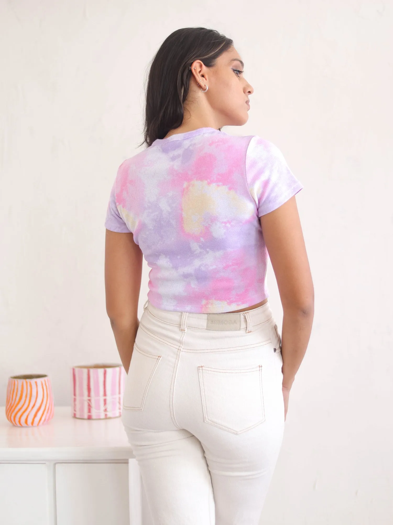 High Neck Crop T-Shirt