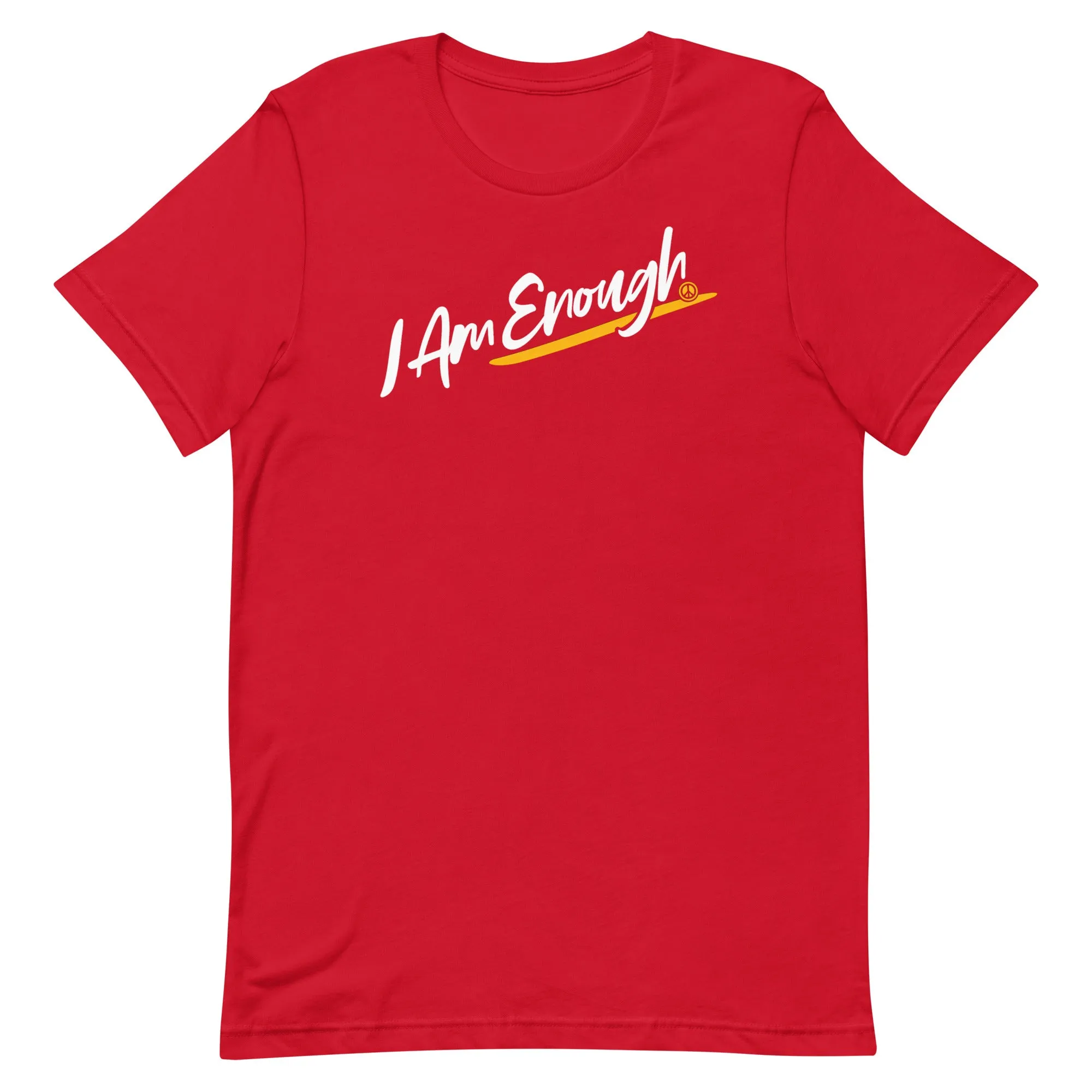 I AM ENOUGH SCRIPT Inspirational Mental Health Suicide Prevention Tee