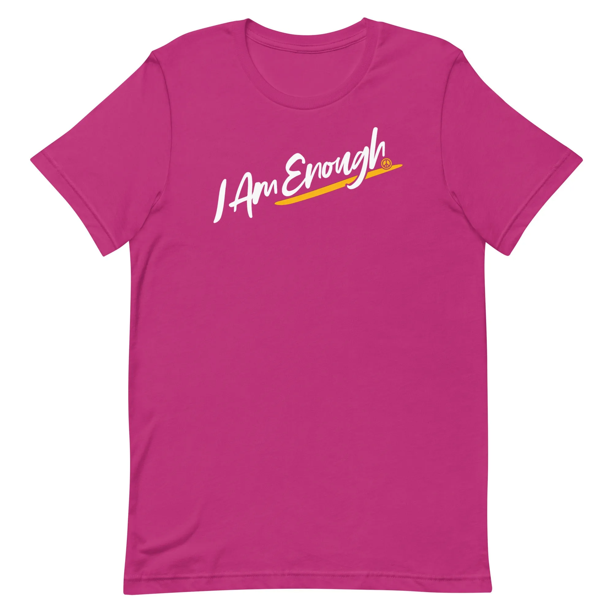 I AM ENOUGH SCRIPT Inspirational Mental Health Suicide Prevention Tee