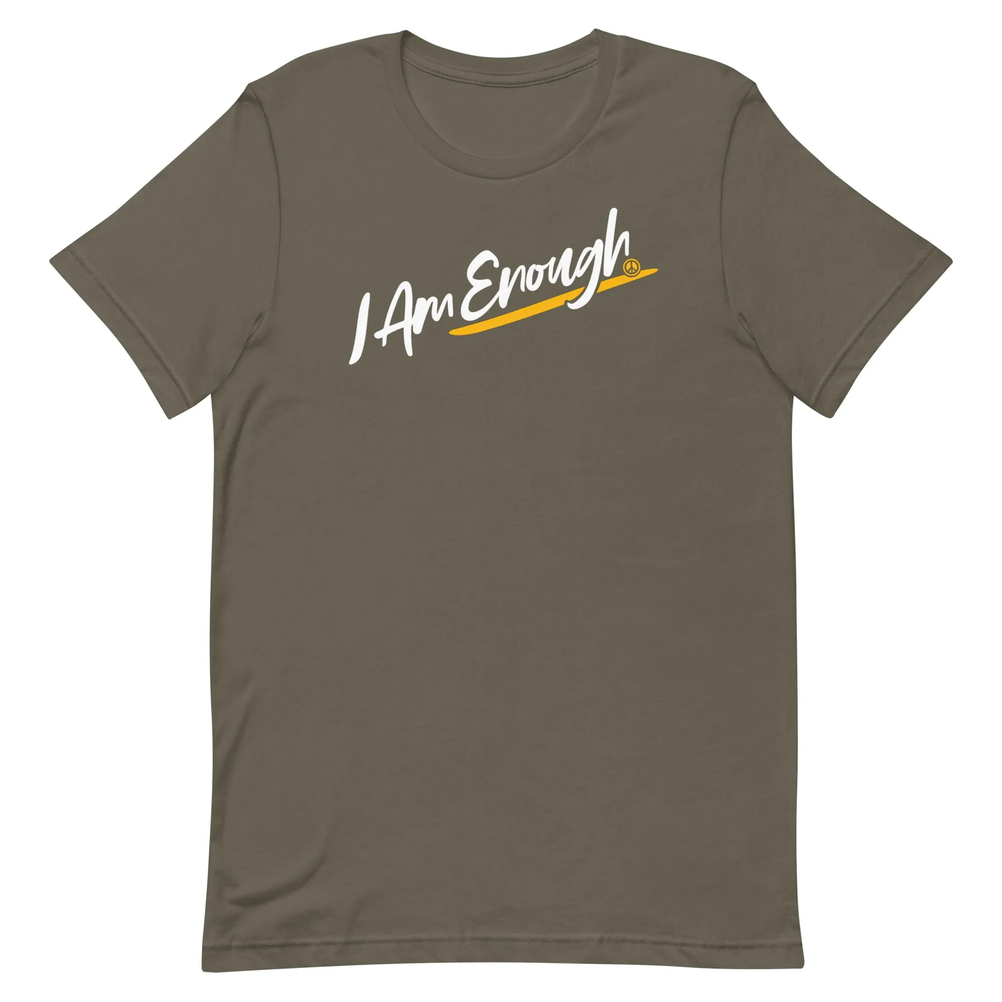 I AM ENOUGH SCRIPT Inspirational Mental Health Suicide Prevention Tee