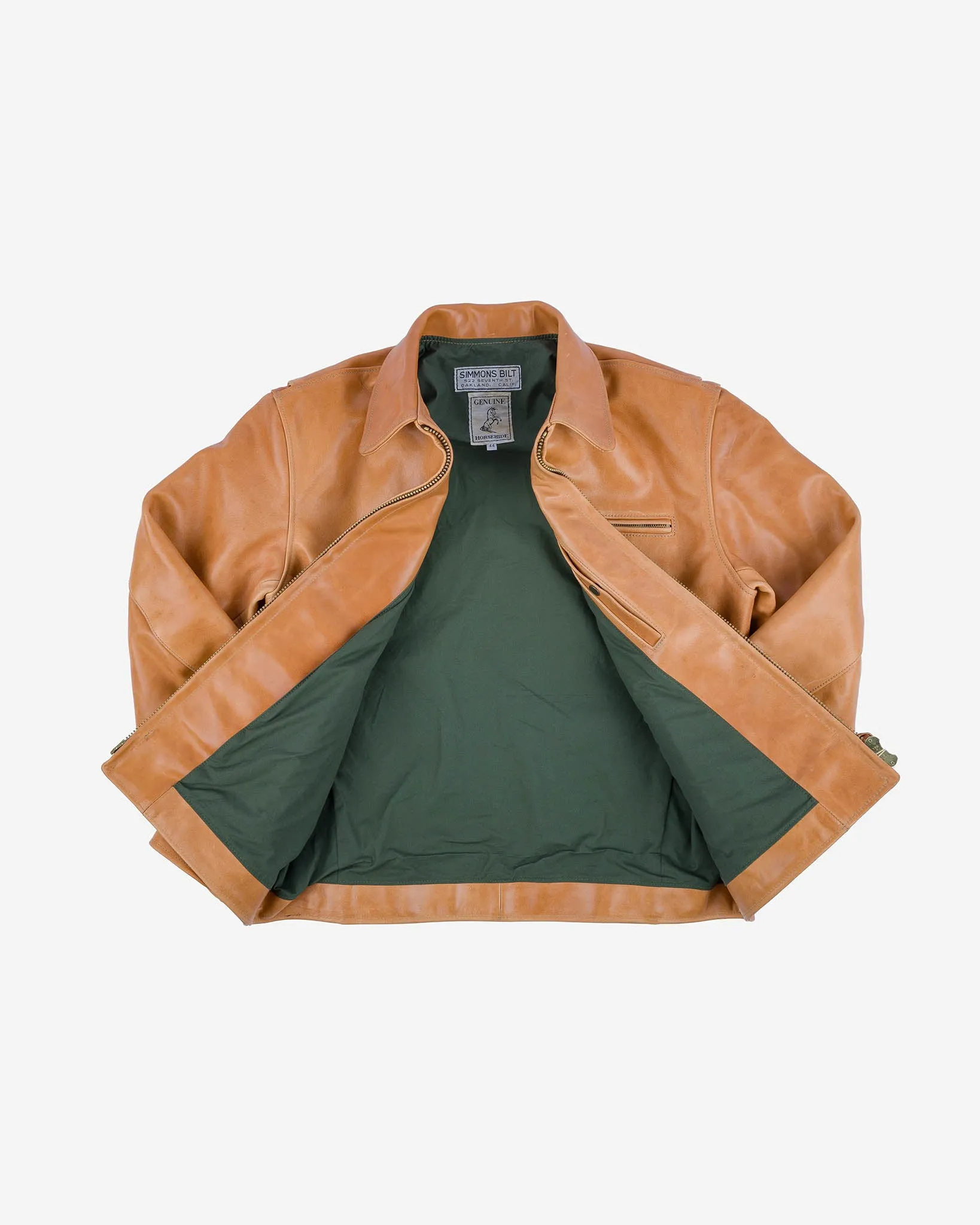 Iron Heart x Simmons Bilt Mustang Horsehide Tailgunner - Natural