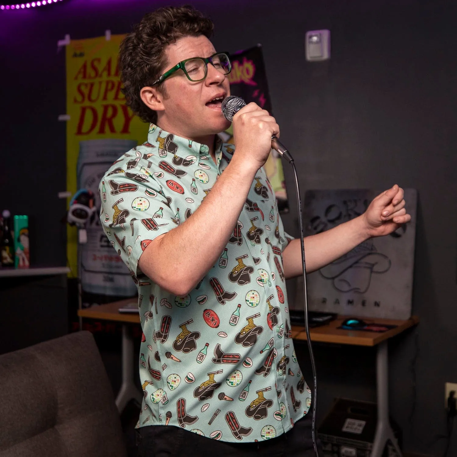 Justin Warner "Karaoke Cowboy" – KUNUFLEX Short Sleeve Shirt