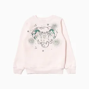Kid's Elephant Logo Crew Neck Long Sleeve Sweatshirt