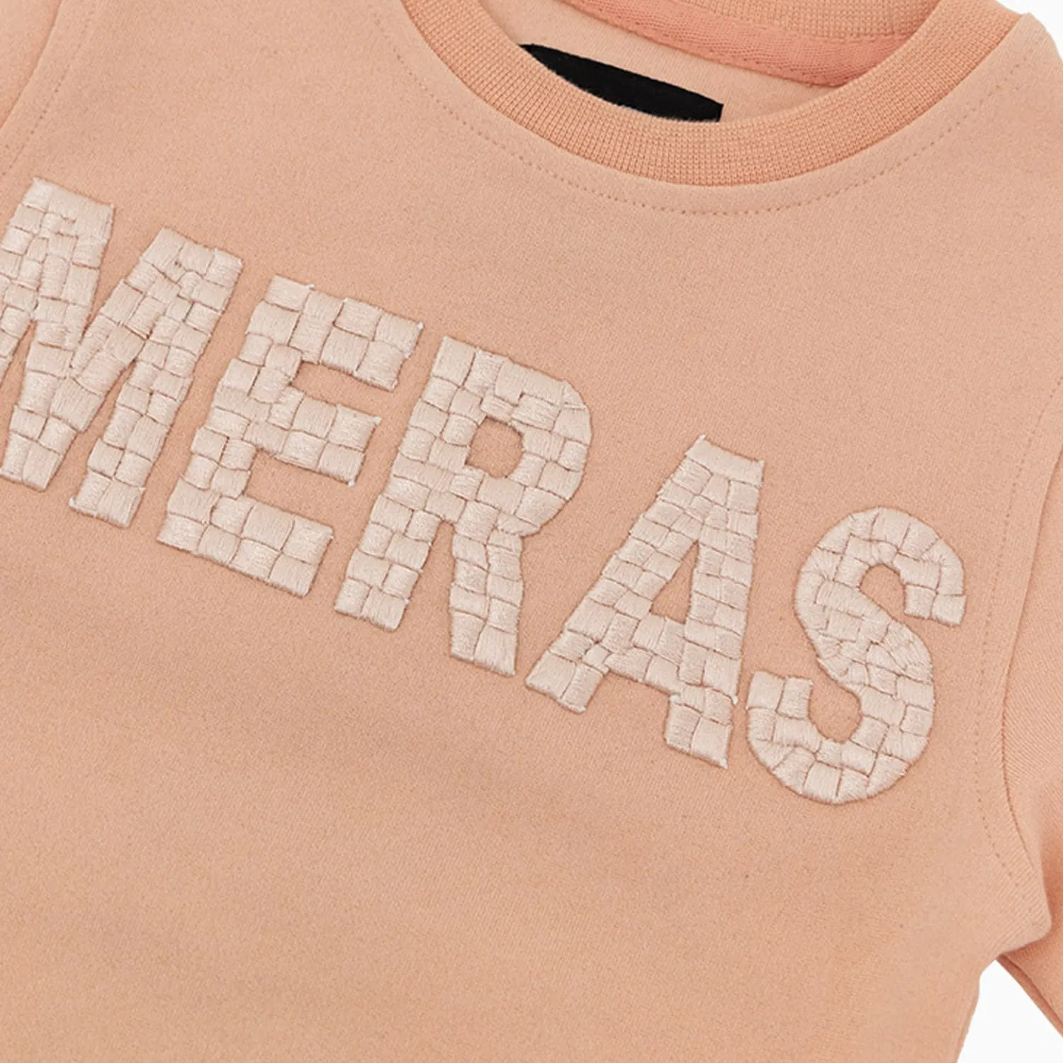 Kid's Embroidery Crew Neck Sweatshirt