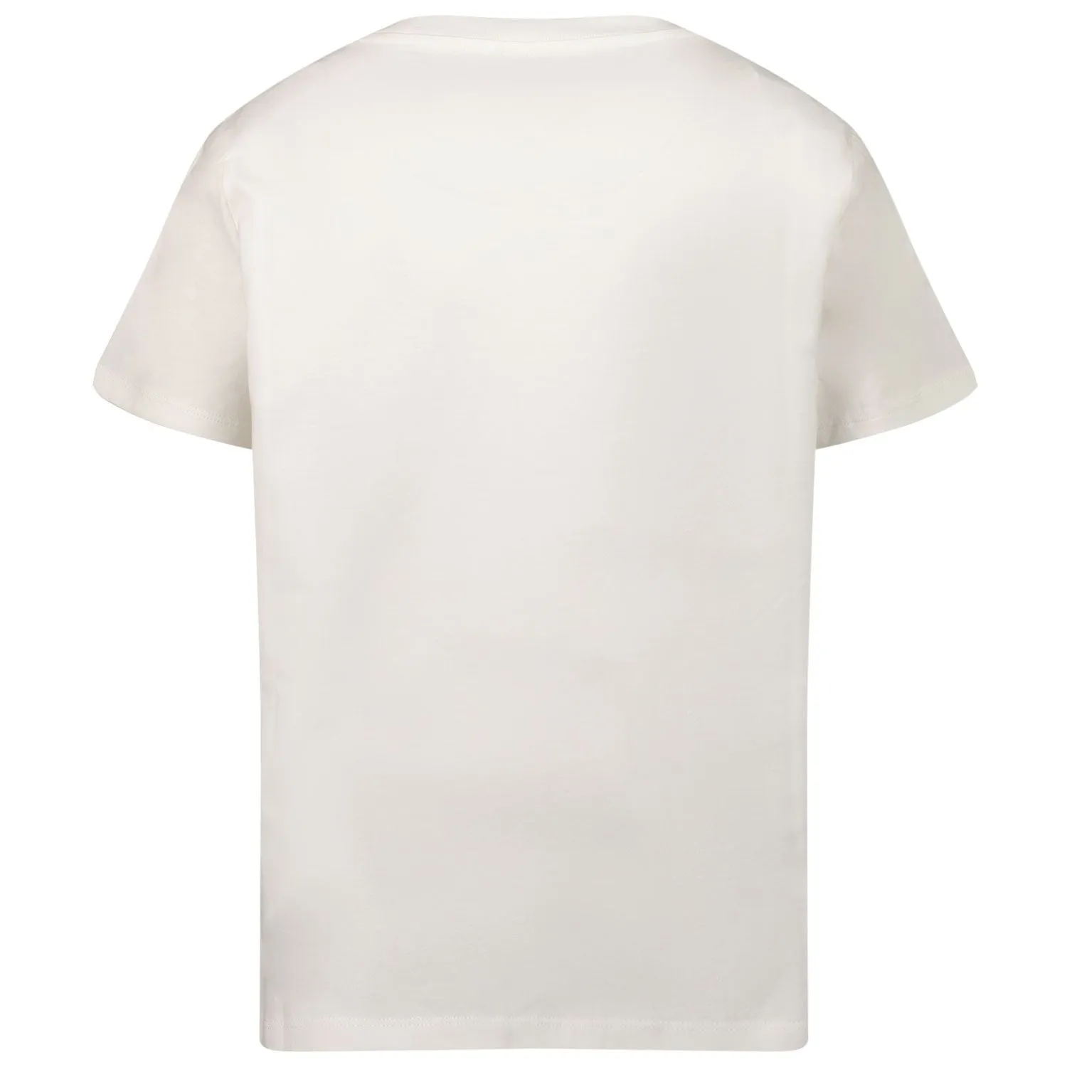 Kid's Logo Print Cotton Crew Neck T-Shirt